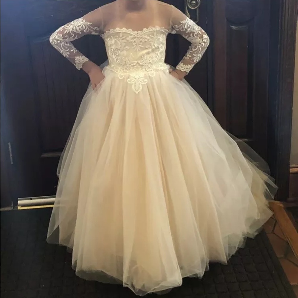 Made with love flower girl dress